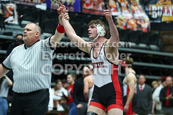 175 Easton Nickelson (Hoxie Hs) 35-2, Sr. over Dayton Stephen (Hill City Hs) 45-5, Sr. (Dec 7-6)