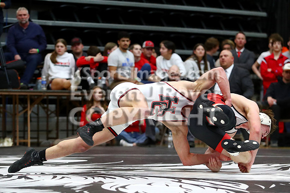175 Easton Nickelson (Hoxie Hs) 35-2, Sr. over Dayton Stephen (Hill City Hs) 45-5, Sr. (Dec 7-6)