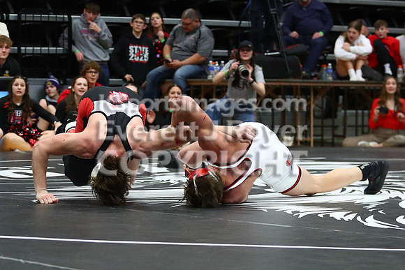 175 Easton Nickelson (Hoxie Hs) 35-2, Sr. over Dayton Stephen (Hill City Hs) 45-5, Sr. (Dec 7-6)