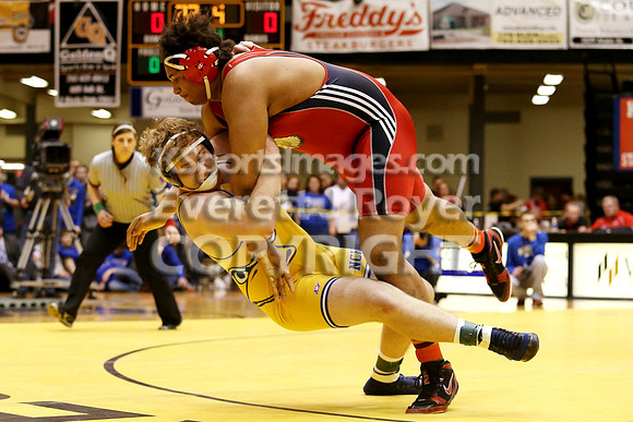 At 285,  Collyn Auker, Norton defeated  Taye Washington, Hoxie 6-1 in the 3-2-1A 2017 KSHSAA Wrestling Championship Finals, Saturday, February 25, 2017.
