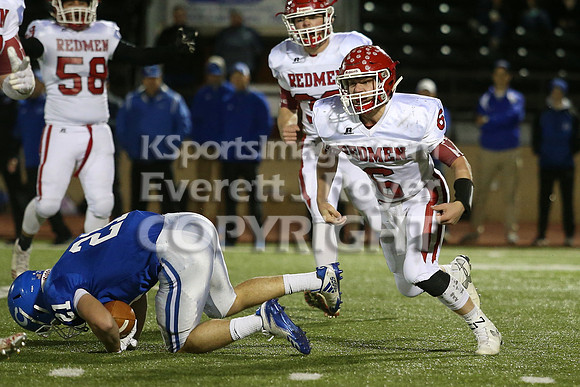 Smith Center defeated St. Marys Colgan 43-7 to win the KSHSAA 2-1A State Championship in Hays on Saturday, November 25, 2017. (Photo: Everett Royer, www.ksportsimages.com)