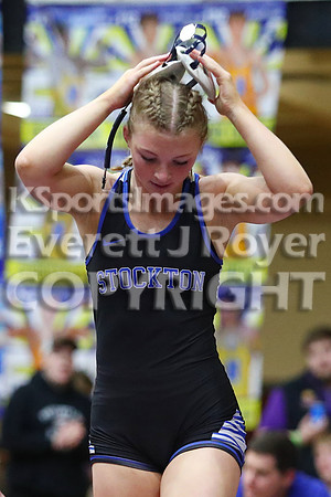 1st Place MatchAshlyn Hahn (Stockton HS) 41-0, Sr. over Averie Counts (Russell HS) 43-7, Fr. (Fall 1:35)