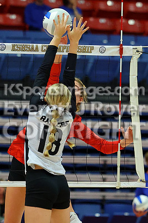 Hoisington vs Neodesha Pool Play at the 3A State Volleyball Tournament