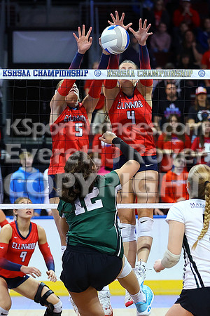 Maranatha Academy vs Ellinwood 2A State Volleyball Tournament