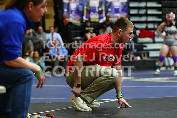 Emma Hahn (Ellinwood HS) 27-8, Sr. over Braylie Knisley (Douglass Hs) 12-8, Jr. (Dec 6-2)