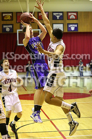St. Johns Beloit-Tipton Blujays vs. Sylvan-Lucas Mustangs Boys Basketball
