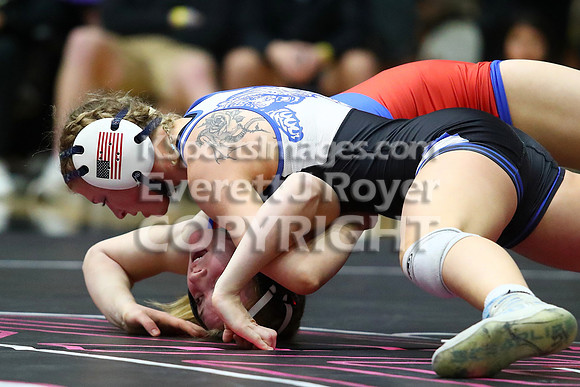 1st Place MatchAshlyn Hahn (Stockton HS) 41-0, Sr. over Averie Counts (Russell HS) 43-7, Fr. (Fall 1:35)