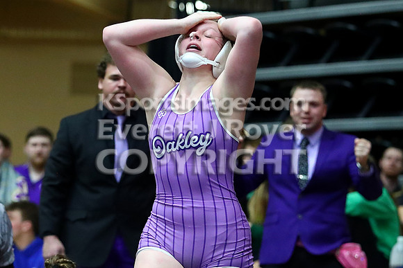 155 Cali Wagoner (Oakley HS) 31-2, Jr. over Zoe Brown (Plainville HS) 38-7, Sr. (Fall 3:34)
