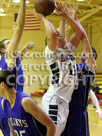St. Johns Beloit-Tipton Blujays vs. Sylvan-Lucas Mustangs Boys Basketball