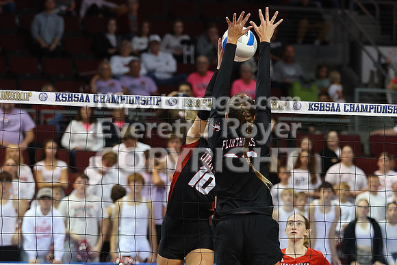 Little River vs Flinthills at the 1AD1 State Volleyball Tournament