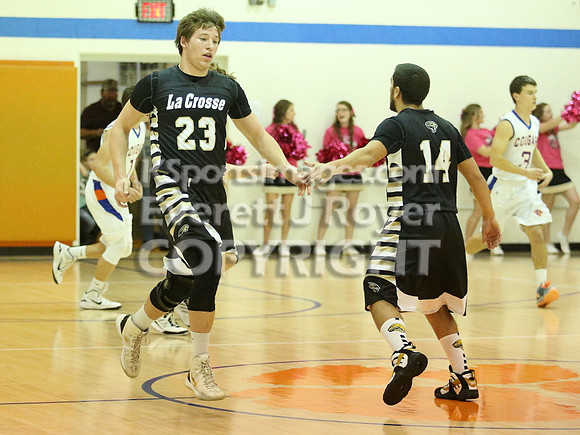 Otis-Bison vs. Lacrosse Boys Basketball 12-19-14
