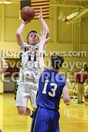 St. Johns Beloit-Tipton Blujays vs. Sylvan-Lucas Mustangs Boys Basketball