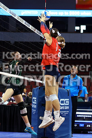 Maranatha Academy vs Ellinwood 2A State Volleyball Tournament