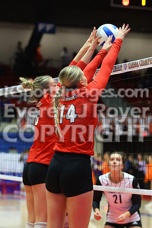 Hoisington vs Neodesha Pool Play at the 3A State Volleyball Tournament