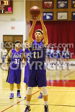 St. Johns Beloit-Tipton Blujays vs. Sylvan-Lucas Mustangs Boys Basketball