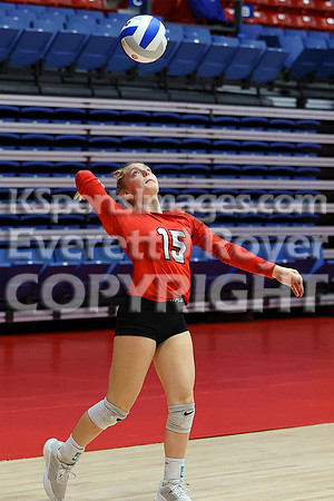 Hoisington vs Neodesha Pool Play at the 3A State Volleyball Tournament