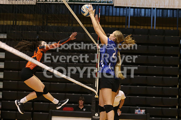 Waverly defeated Beloit St. John's-Tipton in pool play at the KSHSAA Class 1AD2 Volleyball State Championship on Friday, October 27, 2017.  (Photo: Everett Royer, www.ksportsimages.com)