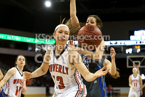 Waverly defeated Wheatland-Grinnell to win the 2017 KSHSAA Boys Basketball Championship at United Wireless Arena in Dodge City on Saturday, March 11, 2017.