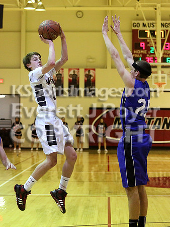 St. Johns Beloit-Tipton Blujays vs. Sylvan-Lucas Mustangs Boys Basketball