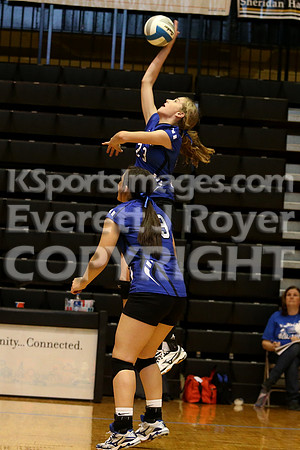 Waverly defeated Beloit St. John's-Tipton in pool play at the KSHSAA Class 1AD2 Volleyball State Championship on Friday, October 27, 2017.  (Photo: Everett Royer, www.ksportsimages.com)