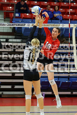 Hoisington vs Neodesha Pool Play at the 3A State Volleyball Tournament
