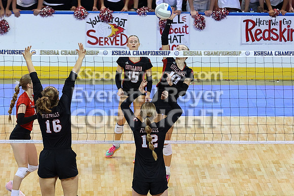 Little River vs Flinthills at the 1AD1 State Volleyball Tournament