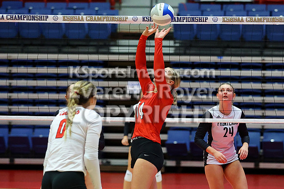 Hoisington vs Neodesha Pool Play at the 3A State Volleyball Tournament