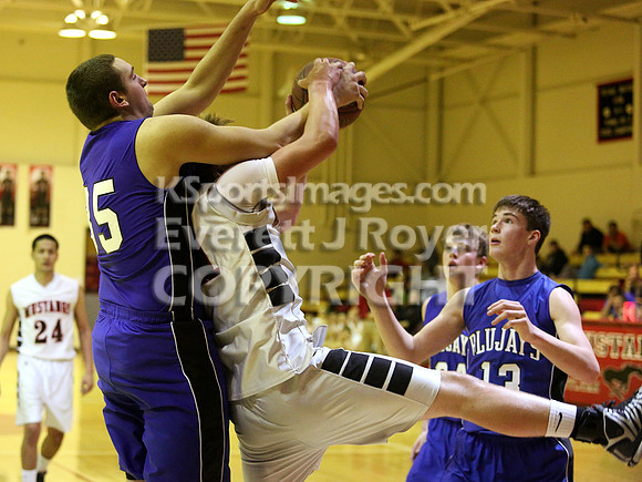 St. Johns Beloit-Tipton Blujays vs. Sylvan-Lucas Mustangs Boys Basketball