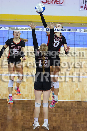 Little River vs Flinthills at the 1AD1 State Volleyball Tournament