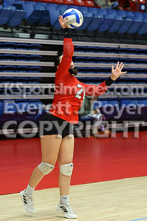 Hoisington vs Neodesha Pool Play at the 3A State Volleyball Tournament