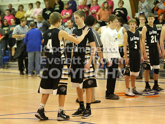 Otis-Bison vs. Lacrosse Boys Basketball 12-19-14