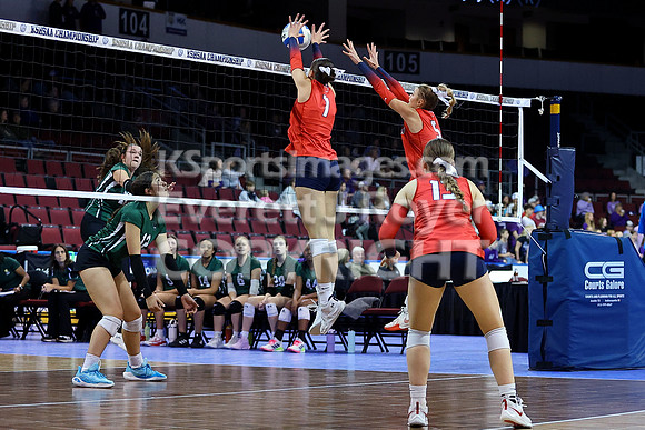 Maranatha Academy vs Ellinwood 2A State Volleyball Tournament