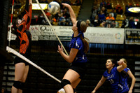 Waverly defeated Beloit St. John's-Tipton in pool play at the KSHSAA Class 1AD2 Volleyball State Championship on Friday, October 27, 2017.  (Photo: Everett Royer, www.ksportsimages.com)