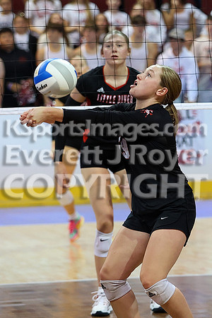 Little River vs Flinthills at the 1AD1 State Volleyball Tournament