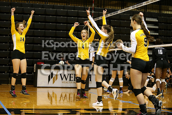 Garden Plain vs  Maranatha 2A Volleyball