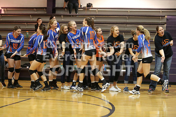 Otis-Bison defeated Sylvan-Lucas 25-17, 17-25, 25-19 at the 1A D2 Wilson Substate to move on to the 2016 Kansas State Volleyball Tournament.