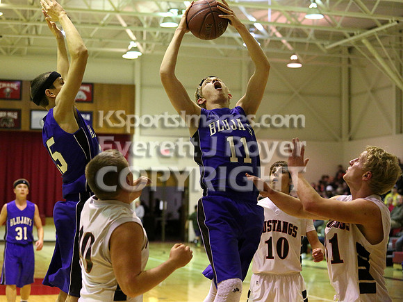 St. Johns Beloit-Tipton Blujays vs. Sylvan-Lucas Mustangs Boys Basketball