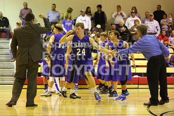 St. Johns Beloit-Tipton Blujays vs. Sylvan-Lucas Mustangs Boys Basketball