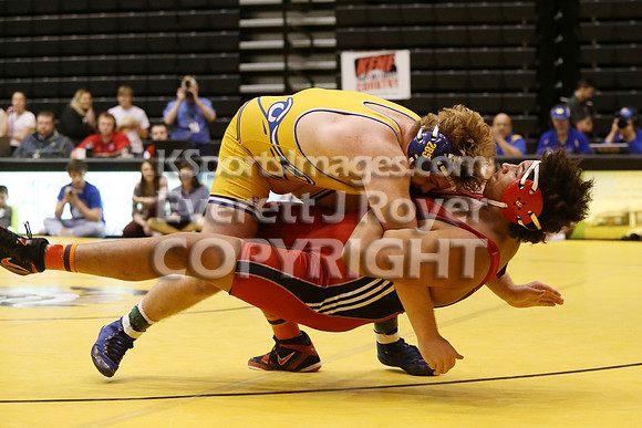 At 285,  Collyn Auker, Norton defeated  Taye Washington, Hoxie 6-1 in the 3-2-1A 2017 KSHSAA Wrestling Championship Finals, Saturday, February 25, 2017.