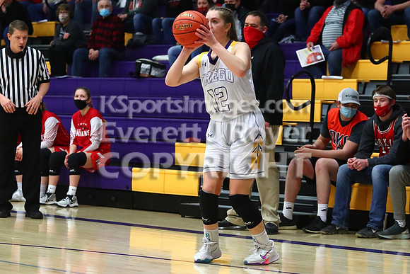 Trego County vs Hoxie 2A Girls Basketball