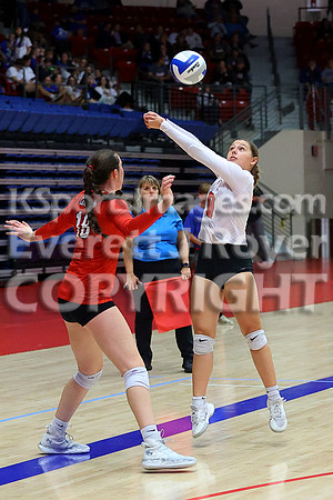 Hoisington vs Neodesha Pool Play at the 3A State Volleyball Tournament