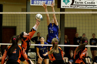 Waverly defeated Beloit St. John's-Tipton in pool play at the KSHSAA Class 1AD2 Volleyball State Championship on Friday, October 27, 2017.  (Photo: Everett Royer, www.ksportsimages.com)
