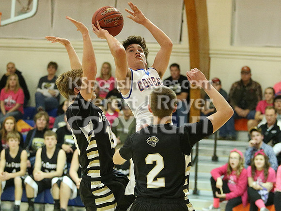 Otis-Bison vs. Lacrosse Boys Basketball 12-19-14