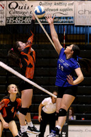 Waverly defeated Beloit St. John's-Tipton in pool play at the KSHSAA Class 1AD2 Volleyball State Championship on Friday, October 27, 2017.  (Photo: Everett Royer, www.ksportsimages.com)