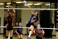 Waverly defeated Beloit St. John's-Tipton in pool play at the KSHSAA Class 1AD2 Volleyball State Championship on Friday, October 27, 2017.  (Photo: Everett Royer, www.ksportsimages.com)