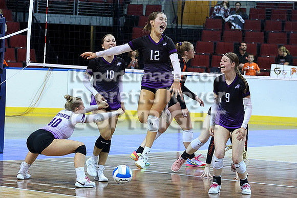 Valley Heights vs Inman 2A State Volleyball Tournament