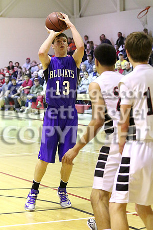 St. Johns Beloit-Tipton Blujays vs. Sylvan-Lucas Mustangs Boys Basketball
