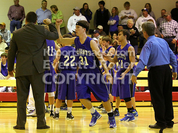 St. Johns Beloit-Tipton Blujays vs. Sylvan-Lucas Mustangs Boys Basketball