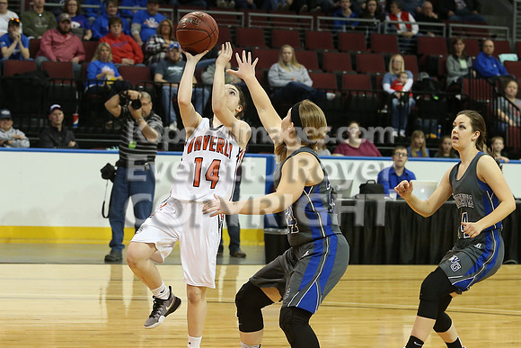 Waverly defeated Wheatland-Grinnell to win the 2017 KSHSAA Boys Basketball Championship at United Wireless Arena in Dodge City on Saturday, March 11, 2017.