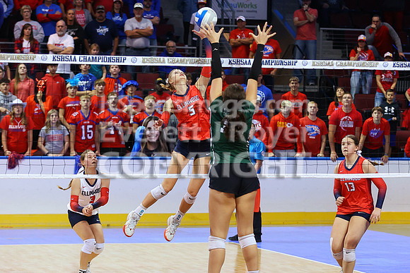 Maranatha Academy vs Ellinwood 2A State Volleyball Tournament